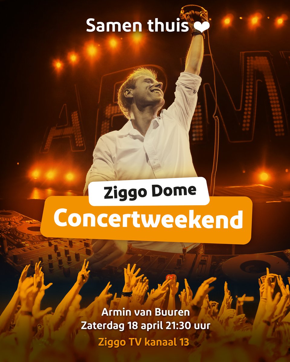 If you receive Ziggo TV in the Netherlands, make sure to tune in to channel 13 tomorrow night at 9:30 PM CEST! Ziggo will be rebroadcasting the final performance of <a href="/arminvanbuuren/">Armin van Buuren</a> s Armin Only Intense show. 🙏