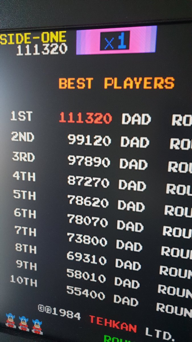 MIDNI6HTRIDER's tweet image. Oh.. iv'e only gone and topped the table on Bomb Jack! 😎 #GamersUnite #retrogaming #bombjack #ArcadeApril