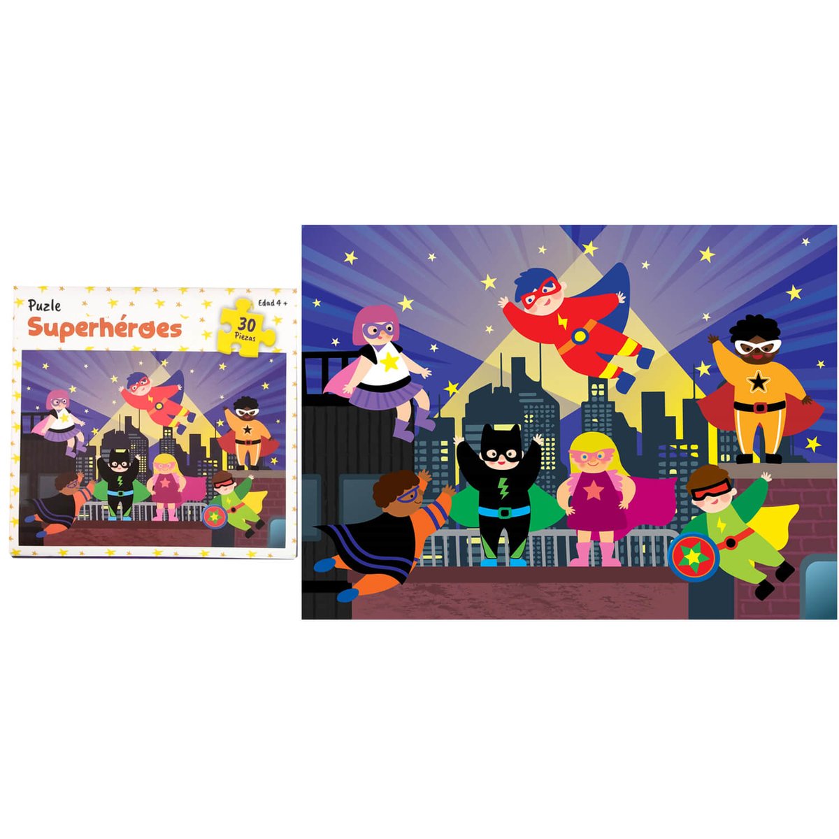 QueLoVendan's tweet photo. Puzle para niños superhéroes y superheroínas, de 30 piezas y a partir de 4 añetes.
👉https://t.co/yDT853X6sK https://t.co/YeJTdUXIrL