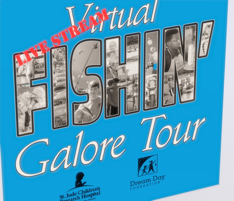 #VirtualFishinGaloreTour will LIVE Stream on May 2! All of the DDF Family will be together for activities, interactions, messages &amp; memories! Be a part of making new memories - post pictures/videos during the event! Let's all share our smiles &amp; be together on Saturday, May 2!
