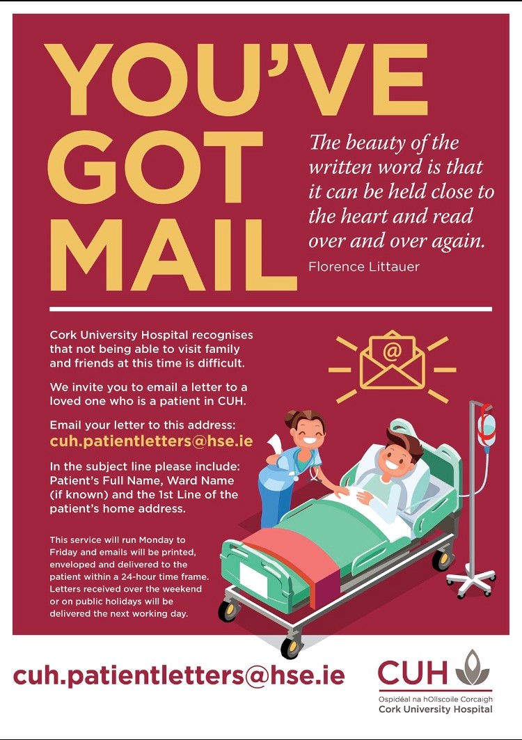 Letters from Home - thank you to @RoyalDonnybrook and Carol Mullins  @wearetuhf for the inspiration. @mariejacork @DorothyBreen2 @danielnuzum  #togetherapart #PatientCare, image size:750x1063