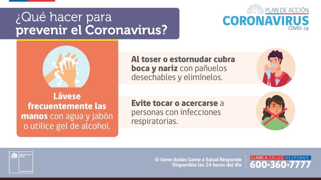 HITCENTERCHILE's tweet photo. Para #PrevenirCOVID19 refuerza especialmente el #LavadoDeManos 
¿Por qué?Considera que al saludar a otro o tocar superficies contaminadas los virus ya están en tu cuerpo. Si luego tocas tu nariz,boca u ojos,pueden entrar a tu organismo,por eso #LavaTusManos #coronavirus #COVID19 https://t.co/H1zqNfUw8n