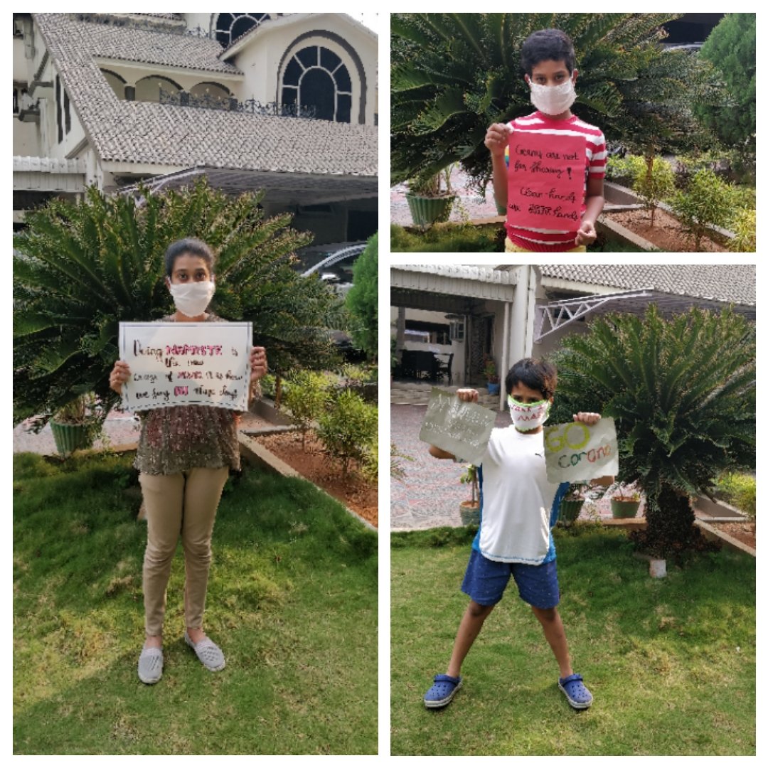 AdarshSindhu's tweet photo. #lockdowntasks Today's task to the kids was to b completely aware of the facts(habits) tht Corona taught us.#handloommasks @KTRTRS @harichandanaias @Eatala_Rajender @bonthurammohan #TelanganaFightsCorona #lockdown #Kidsinspireus #kidsathome https://t.co/hw6zcCAhMk