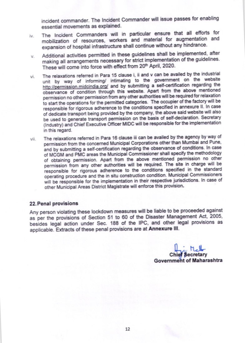 Cmo Maharashtra Even Though Our Waragainstvirus Is Not Over Yet This Is A Major Step In Restarting Our Economic Cycle We Request You To Read The Thread Carefully To Avoid