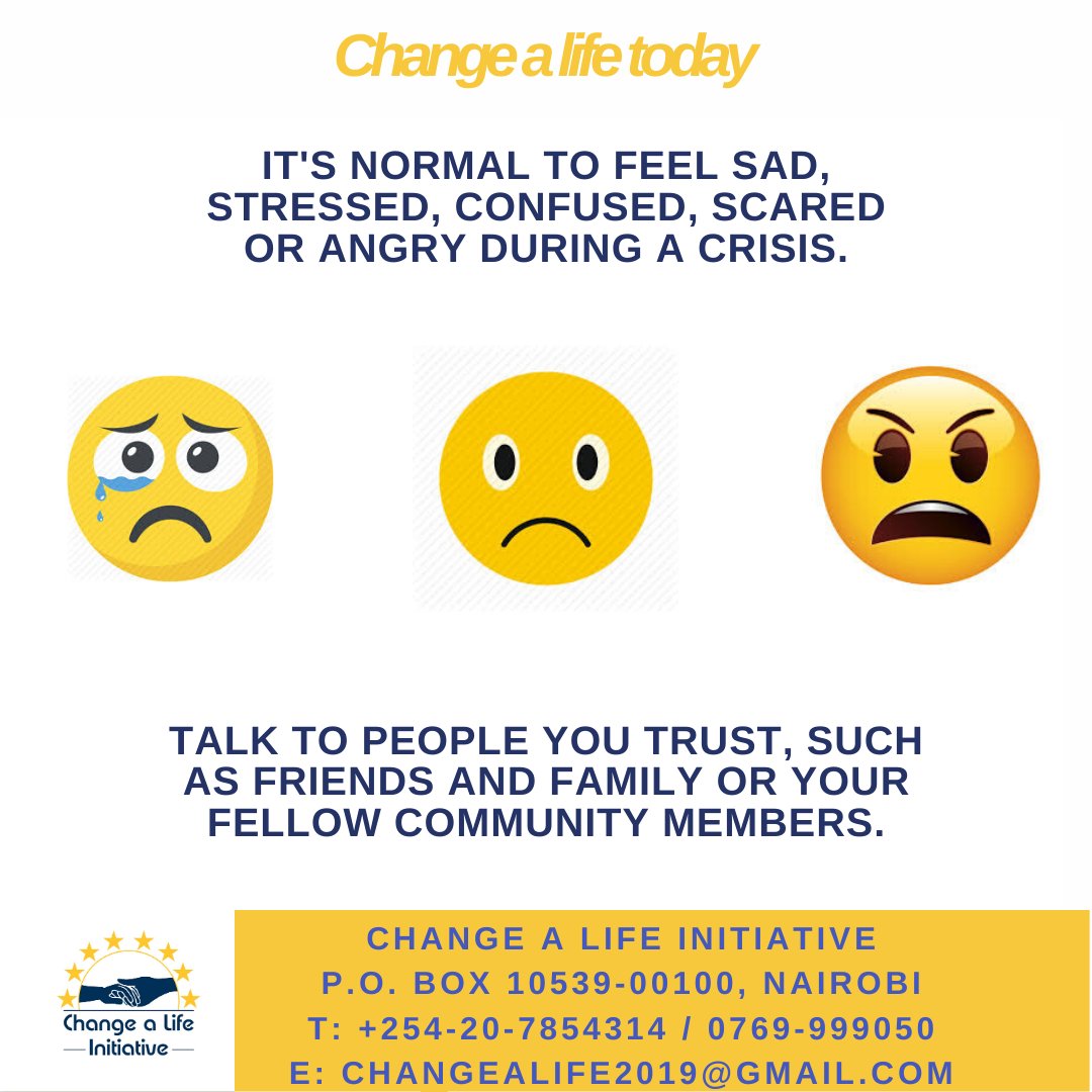 Change_Alife's tweet photo. Change A Life initiative urges all people to look out for your loved ones and offer a helping hand to those in need and require support. Always be mindful, slow to anger and ensure you communicate effectively with members of the society.
#ChangeALifeToday #tukomeshecoronapamoja https://t.co/pCOpg9GJO8