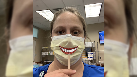 LakeDallasISD's tweet photo. Maymie Ledbetter (Bradfield) BSN, RN, CMSRN - Class of 1997 - is on the front lines of the COVID-19 battle as a Nursing Supervisor medical floor at THR Presbyterian hospital Denton!   #ThankYou #FalconProud #InThisTogether https://t.co/gpiVYUtgn1