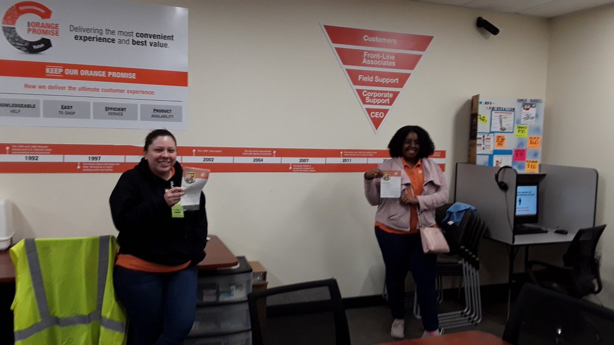 Big thank you to Jada and Cindy doing an amazing job helping the store pull online orders.#oneHomeDepot  <a href="/schiff_david/">David Schiff</a>