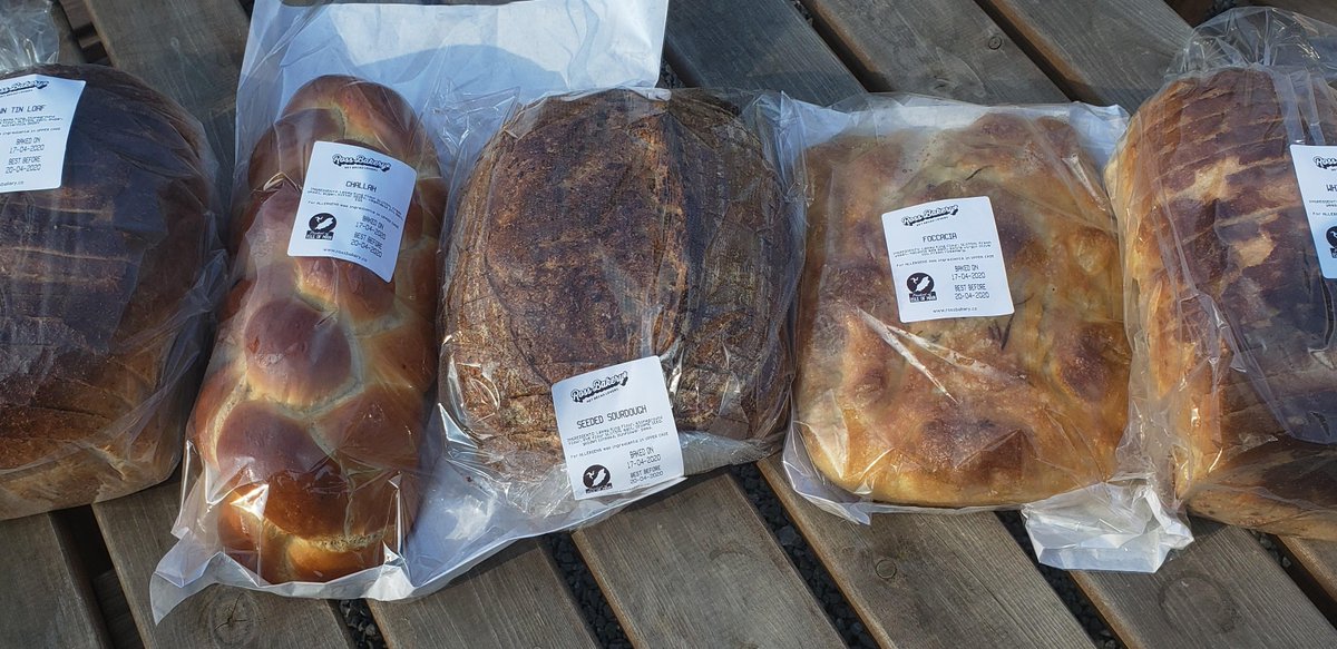 CloseLeeceFarm's tweet photo. Freshly baked bread from Ross Bakery available now (and most days) for collection or Island wide delivery, along with all your other fresh veg, fruit, meat products and groceries.

Order from https://t.co/XfRTYc0fYd https://t.co/CsQQ1cBWcW