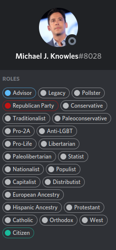 RedEagleExposed's tweet photo. Michael J. Knowles is an mod in the server. He is a frequent user of the n-word in spite of the server's supposed "Be Civil and Respectful (This includes No Racism/Antisemitism)" https://t.co/XujdvmBkyu