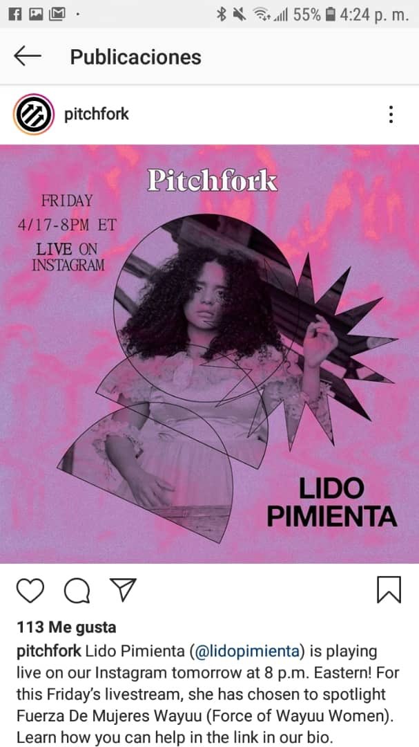 Gracias paisana <a href="/LidoPimienta/">Lido Pimienta</a> por tu solidaridad y tu compromiso con la gente de tu tierra.  Gracias por “Eso que tu haces”.