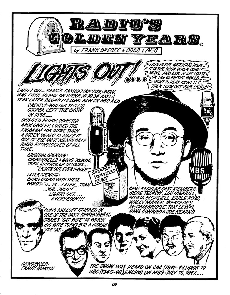 Left_Hand_Path's tweet photo. On this day in... 1935: Lights Out made its national debut on NBC Radio. It was one of the earliest radio horror programs, predating similar old-time radio shows like Suspense and Inner Sanctum. https://t.co/mpya6r43ZP