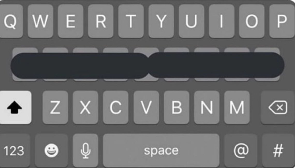 Itseddym's tweet photo. Escreva seu nome completo sem usar a fileira do meio https://t.co/mcHt2F2XlK