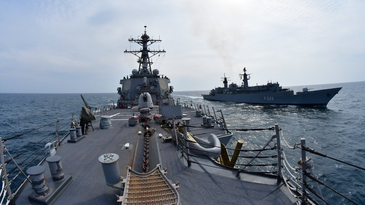 EsperDoD's tweet photo. The @USNavy has 90 ships at sea on watch for the American people. https://t.co/fwKafYKmu6