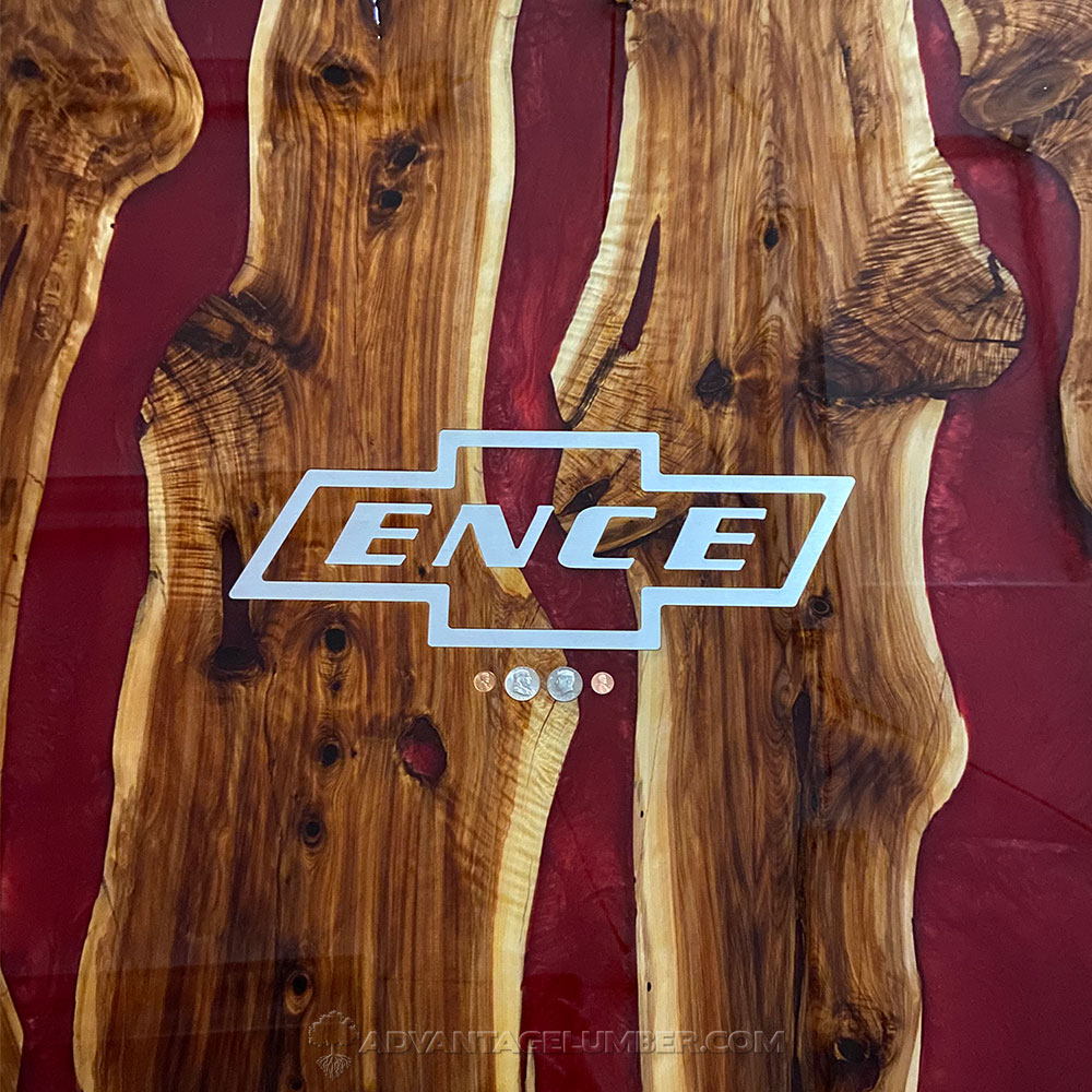 advantagelumber's tweet photo. This is a custom #truckbed made from #cedar #woodslabs. The family name is engraved within the logo, and the embedded coins represent the truck’s factory year and restoration year.
#slab #cedarslab #liveedgeslab #liveedgewoodslab #liveedgecedarslab #liveedgecedar #woodtruckbed https://t.co/aUnjBAJClj