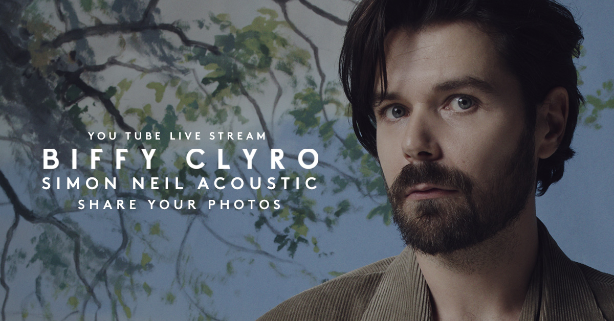 BiffyClyro's tweet photo. Simon will be live in 15 minutes on YouTube, get involved at https://t.co/fcD0CucQvX. Tag your selfies with #biffyDressDown. https://t.co/OAlLySPUs1