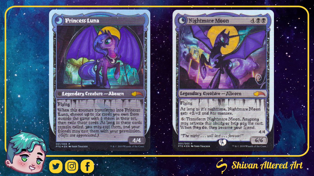 nightmare moon mtg card MLP CCG Premiere #210 UR Nightmare Moon – Pack Breakers main image 0