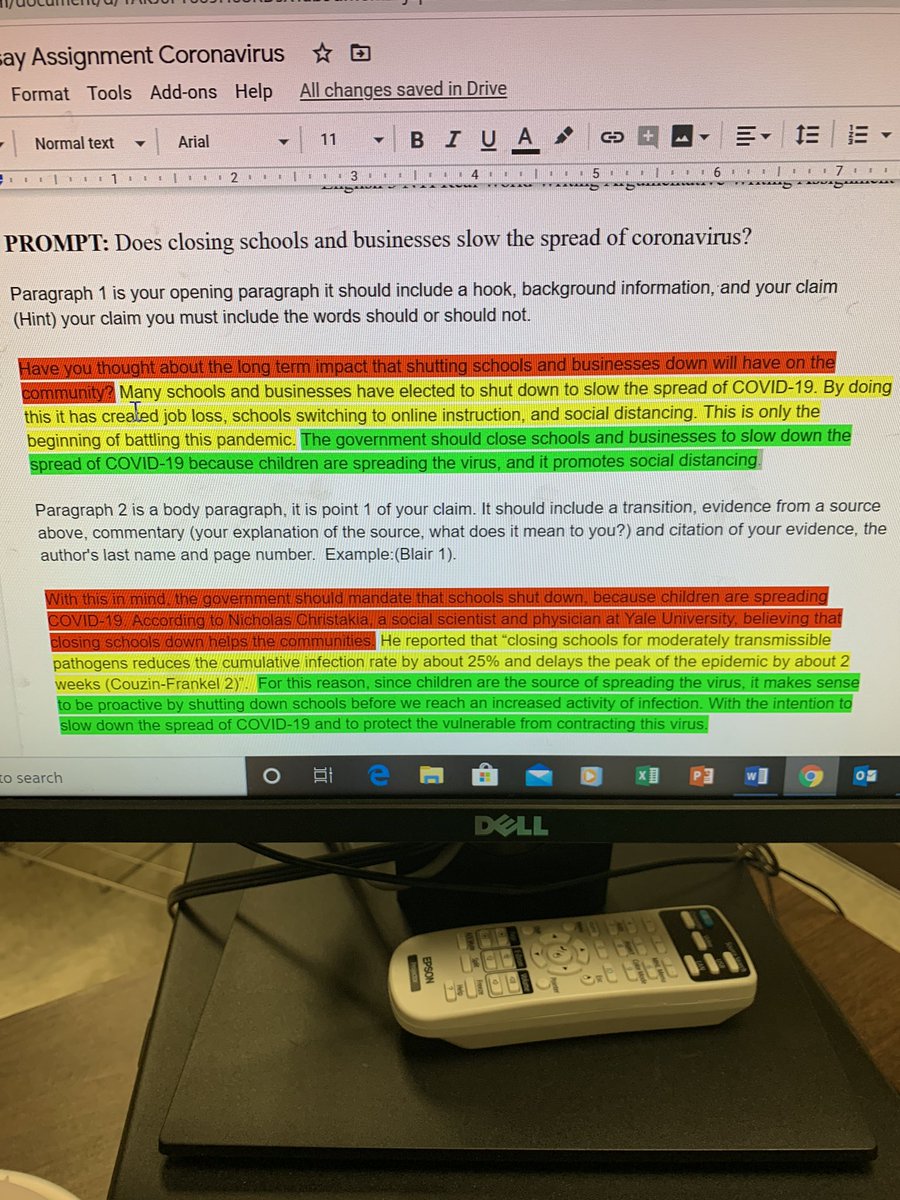 What instruction looks like in my classroom during NTI. Google meet has given me the ability to teach my students and guide them thru their lesson in real time. Thanks to google meet, I can provide instruction to meet my students individual needs.