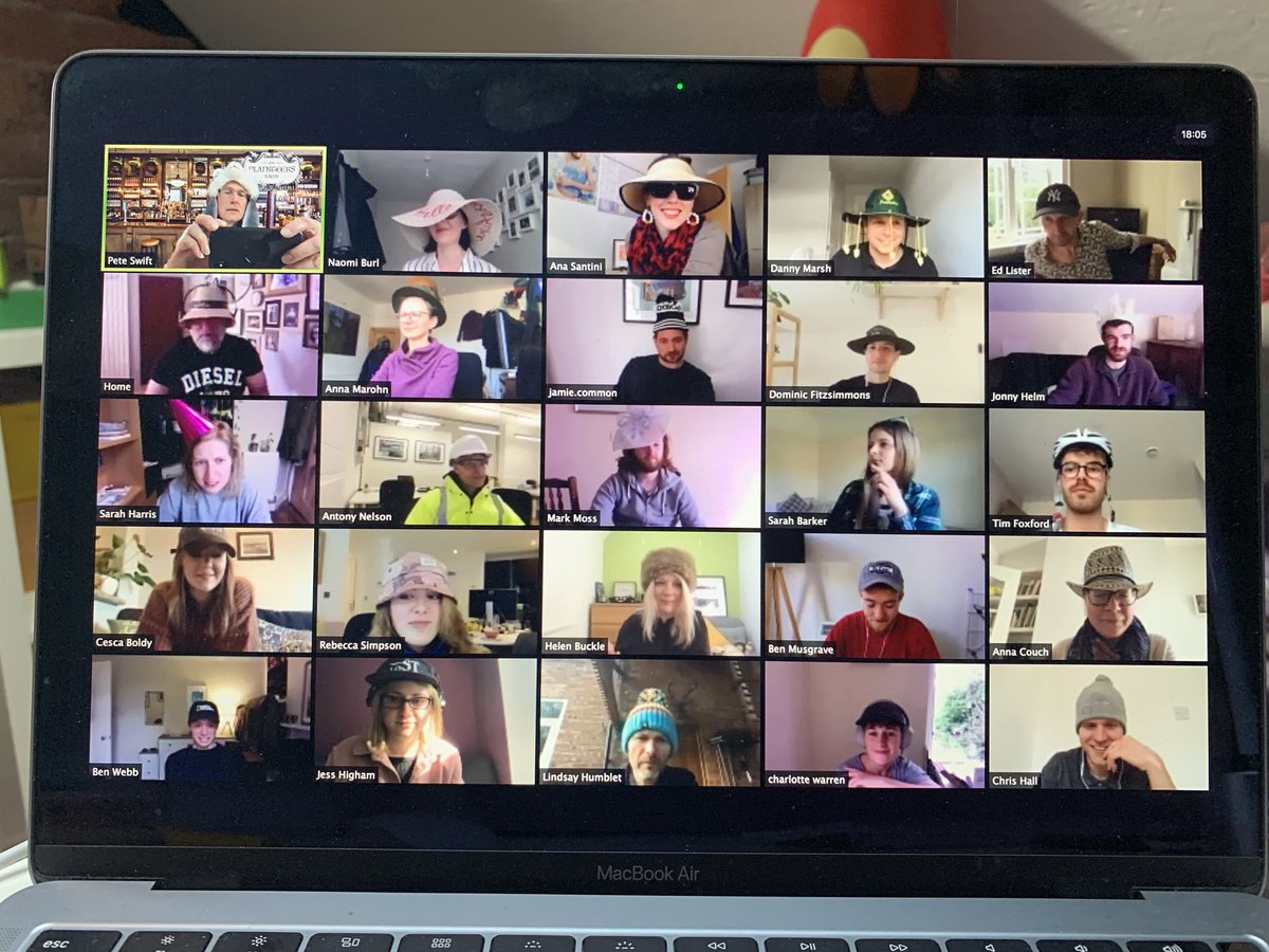 <a href="/shedkm/">shedkm</a> Today the Planiteers Arms, we all wore hats..... and we had a special guest in the pub. The much missed <a href="/cescaxo/">Cesca Boldy</a> live from VANCOUVER! 🇨🇦 . See you all soon from your co-tenants <a href="/CapitalCentric/">CAPITAL&CENTRIC</a> #Tempest <a href="/PlanitIE/">Planit</a> <a href="/virtual_planit/">Virtual Planit</a> @standardpstudio