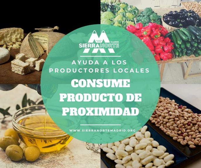 🥬🍷 CONSUME PRODUCTO DE PROXIMIDAD🧀🥩🍯
En la #SierraNortedeMadrid tenemos pequeños productores locales de: QUESOS, MIEL, CARNE,VINO, FRUTAS, VERDURAS Y LEGUMBRES ECOLÓGICAS, ACEITE,PASTELERIA, CHOCOLATES...
Muchos productores #telollevanacasa,tu #quedatencasa. 
<a href="/MadridCalidad/">M Producto Certificado</a>