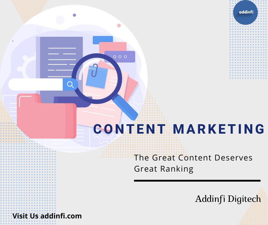 addinfi's tweet photo. Content marketing develops lasting relationships with your audience also Improves brand awareness and recognition. It will create loyalty and trust, with both your current customers and prospects and helps you to build authority and credibility.
#digitalMarketing #addinfi https://t.co/NDHT1jZeAM