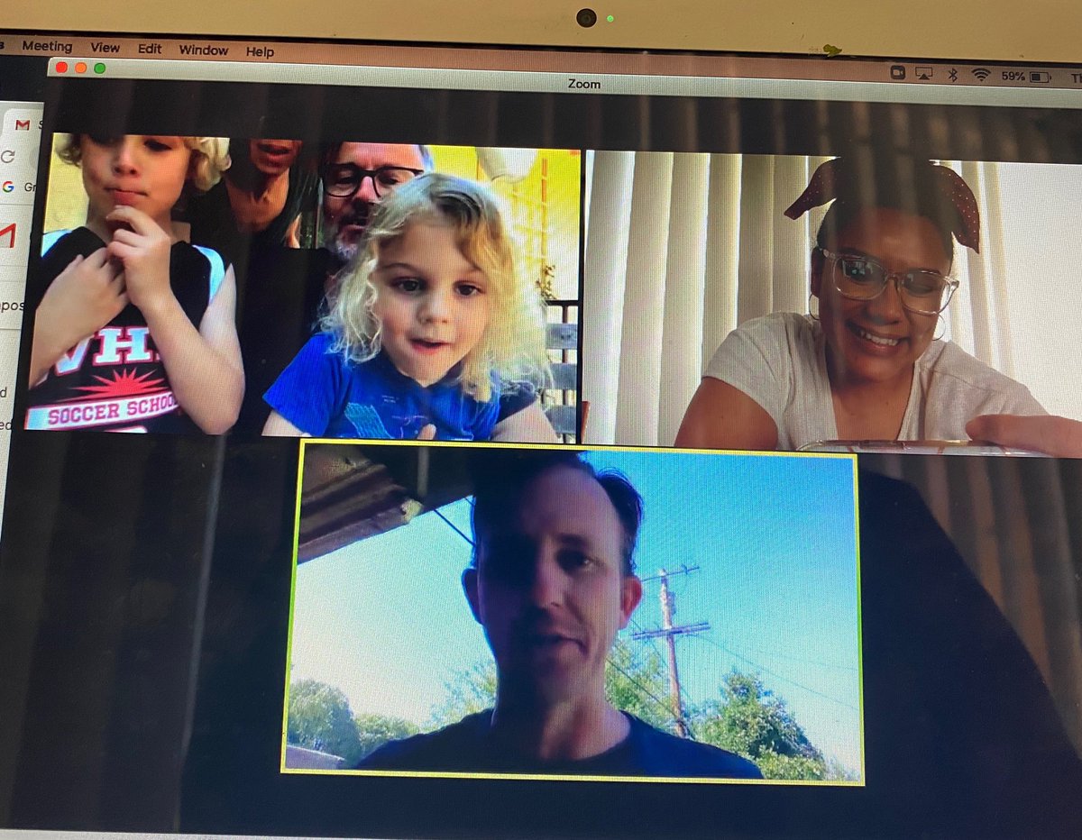 MUSEGlobalCA's tweet photo. Miss Grace and Rick talking with Luca and Eliel about the chickens they have and how they take care of them! ๐ #passionbasedlearning #remotelearning #museschool #getmused #education #learningathome #learningisfun
CC: @rebeccaamis @suzymusing @MUSEJeffKing https://t.co/cGdm9VRm7j