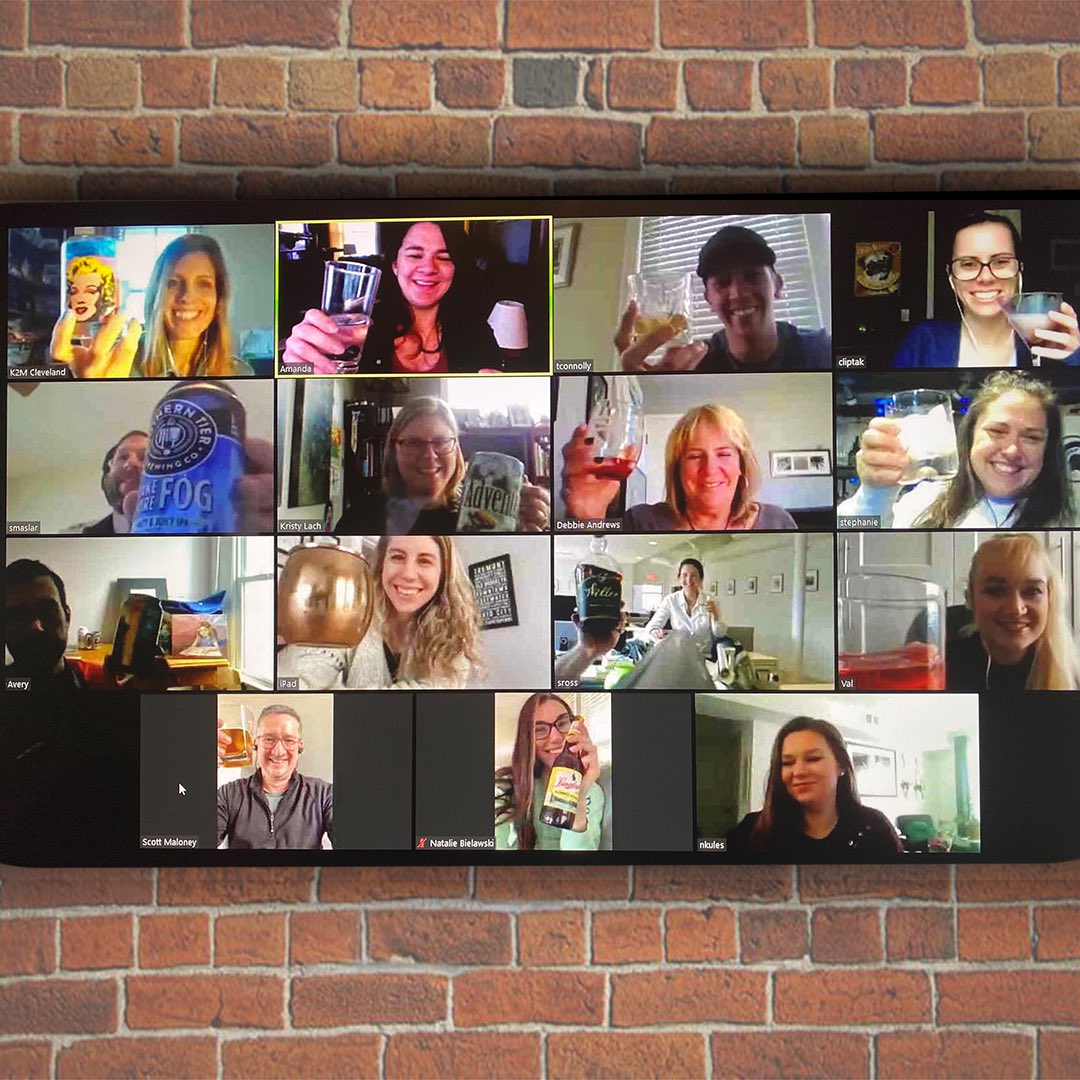 K2MDesigninc's tweet photo. From what’s the weirdest thing in your home office to a little game of K2M bingo! Cheers from our virtual happy hours to yours! 

#wfh #brbotar #oneK2M #stayhome #stayingsane @Culture_Shoc https://t.co/N62rlK0RaJ