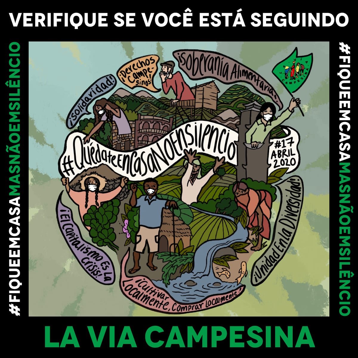 LibresRaices's tweet photo. #17deAbril2020, no dia Internacional da luta dos camponeses, a história se lembrará deles. Em tempos de pandemia, assim como em tempos de guerra, eles não podem deixar seus campos para continuar alimentado o nosso mundo. https://t.co/lG3h6mpx1Z