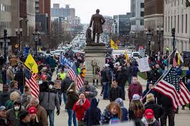 First things first, the "protest" in Michigan was a fake, pseudo-event carried out by the DeVos family and other billionaires looking to craft fake movements to serve their financial interests.There's a long, long history of this.2/