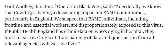 owenboswarva's tweet photo. Failure to publish data on BAME deaths could put more lives at risk, MPs warn https://t.co/x1jfDWHhaq + https://t.co/5wV7Kljj56 | #covid19uk #ethnicitydata #opendata https://t.co/lvWyIiveMi