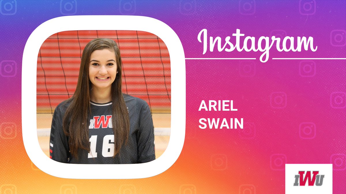 IWUVBall's tweet photo. Please join us tomorrow as IWU VB athlete Ariel Swain takes over Instagram!! https://t.co/UOBzvlGclm