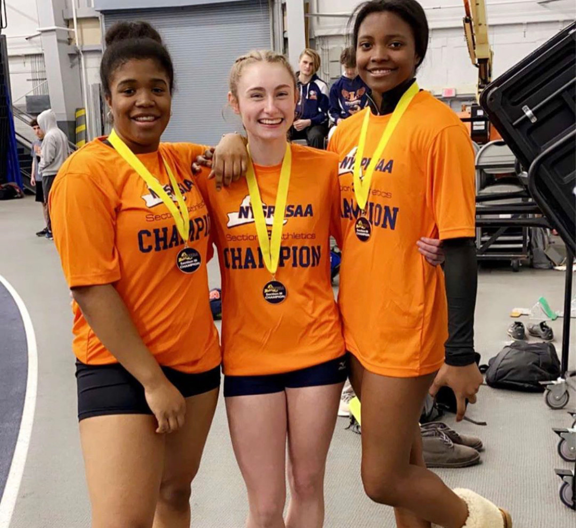 LCSDAthletics's tweet image. @LiverpoolTrack seniors and sisters, Amina and Ihmanhi Sinclair along with Senior teammate Kali Hayes....Congratulations on your accomplishments!