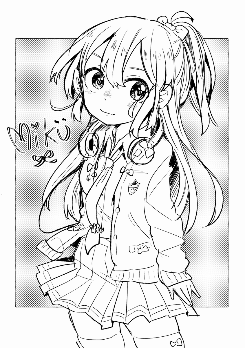 フィギュア見ながら描いてた落書きミクちゃんが出てきた 