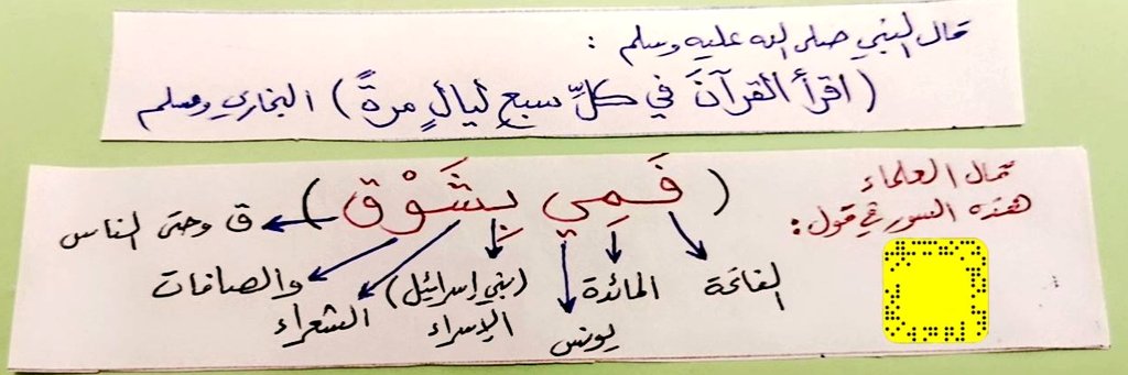 قَالَ أَوْسٌ سَأَلْتُ أَصْحَابَ رَسُولِ اللَّهِ ﷺ: كَيْفَ تُحَزِّبُونَ الْقُرْآنَ؟
قَالُوا: ثَلَاثٌ، وَخَمْسٌ، وَسَبْعٌ، وَتِسْعٌ، وَإِحْدَى عَشْرَةَ، وَثَلَاثَ عَشْرَةَ، وَحِزْبُ الْمُفَصَّلِ وَحْدَهُ. رَوَاهُ أَبُو دَاوُد.
#فمي_بشوق #تحزيب_القرآن