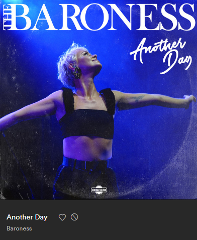 This week's example: this is not metal band Baroness. This is ... electro-ish? house-ish? I dunno, it sounds like clubs I feel out of place at.