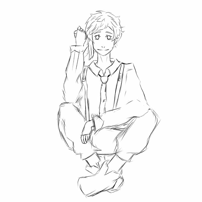 fiz o Atsushi de bugo stray dogs :v no sketch ficou melhor