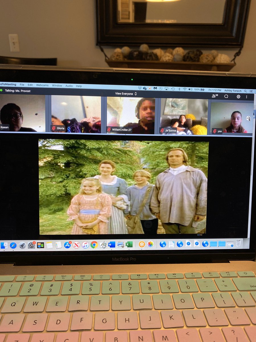 What’s the best part about finishing our genre study book Sign of the Beaver? Watching the movie!  Guess what, Salk 5th grade is watching it virtually!!! Thanks for streaming, <a href="/KelliProvost/">Kelli Provost</a> #salksoars #fraserfamily