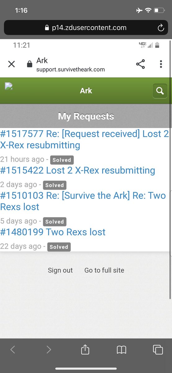 NotTomatoPaste's tweet photo. @survivetheark @NotDollie @ComplexMinded. Getting help from your team is a joke!! I’ve submitted video of my dinos (yup 2 X-Rexs) disappearing.  Was going to get helped but was not able to respond quick enough.  Please someone look into this. https://t.co/RbSPRkIoxY