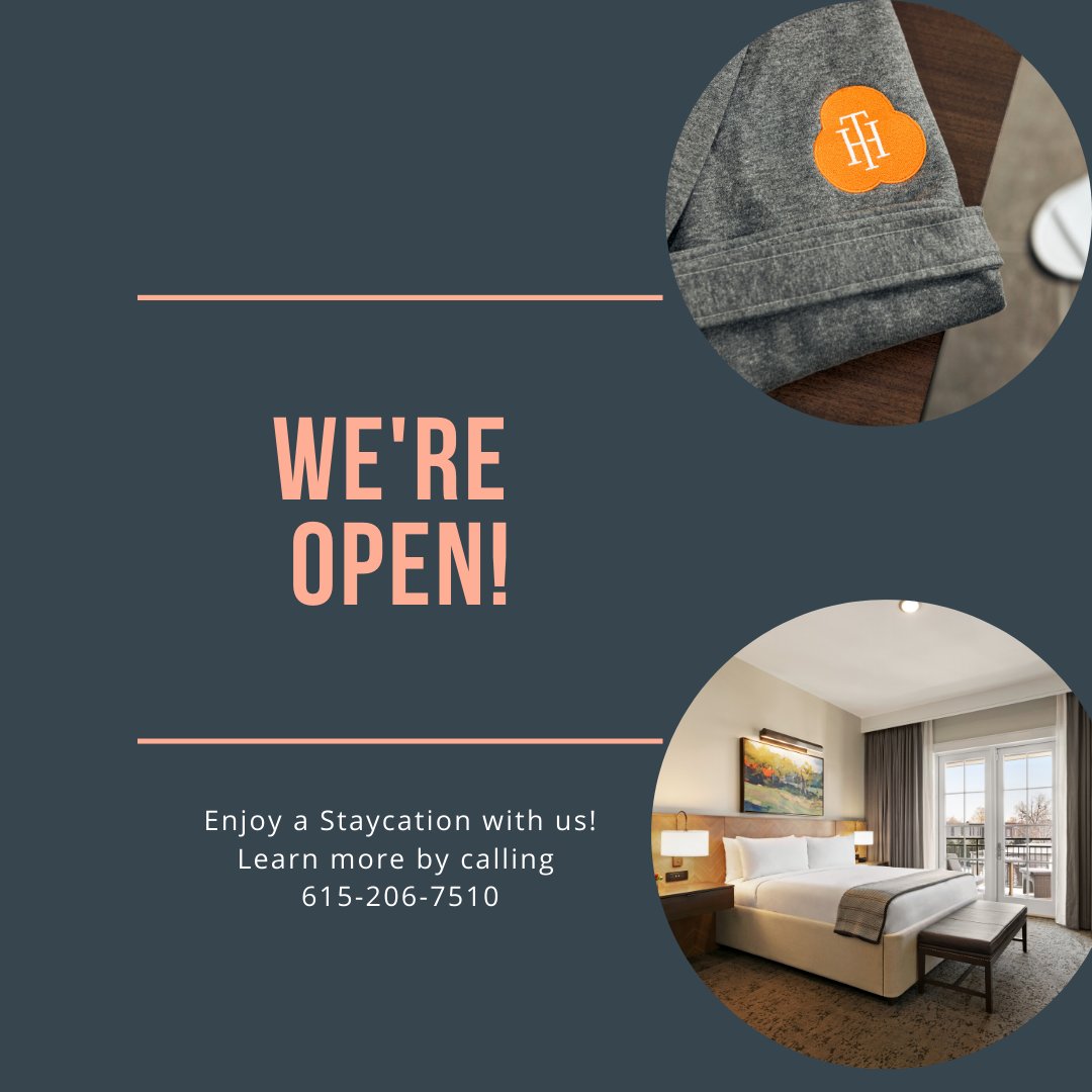 Need a change of scenery? We're OPEN and excited to host our neighbors! Give us a call to schedule your staycation today.