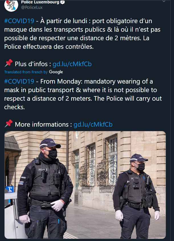 masks luxembourg