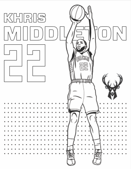 Giannis Antetokounmpo Coloring Sheets Coloring Pages