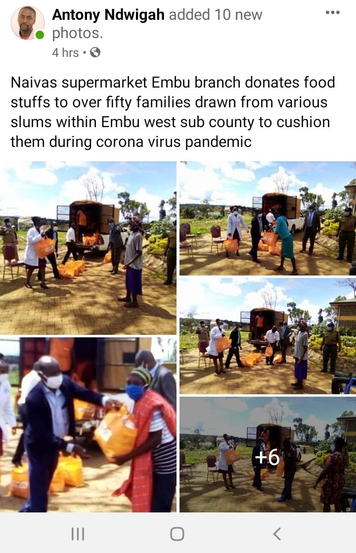 Hey <a href="/naivas_kenya/">Naivas Supermarket</a> , That is quite a kind gesture you did with your Embu branch. We are grateful