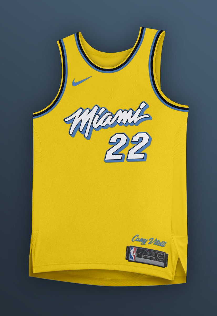 miami heat yellow jersey