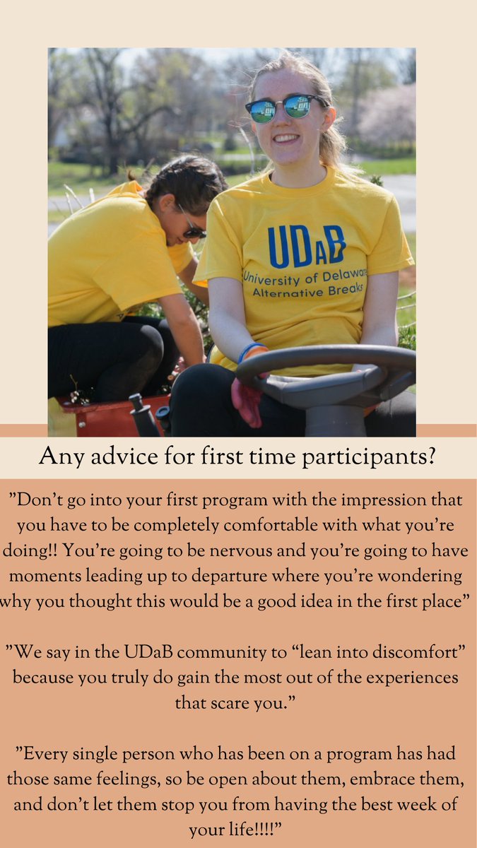 Introducing our first Human of UDaB, Kim Begley! Read about her past UDaB experiences, why she decided to get involved with the organization, and what advice she has for future participants. Stay tuned for more leadership spotlights!