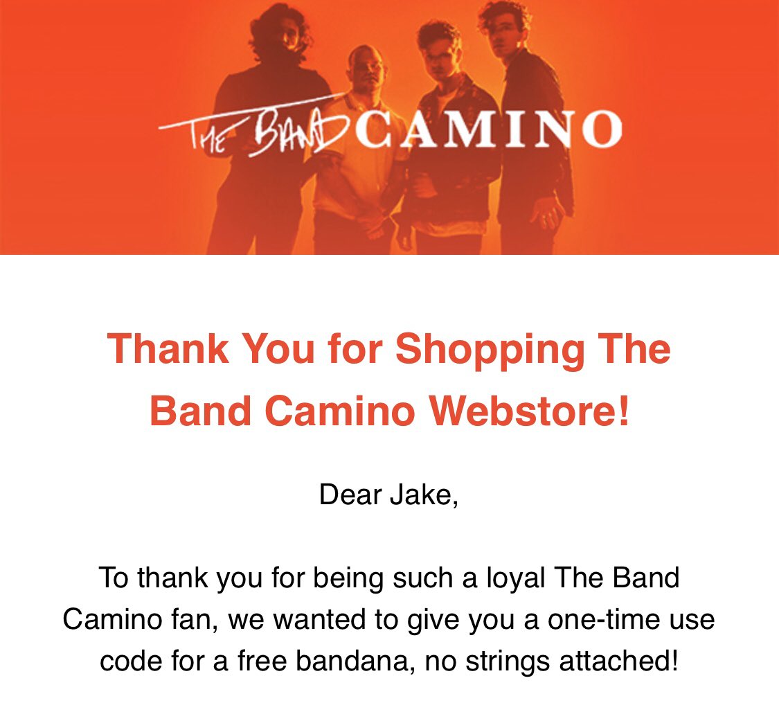 Just another of the million reasons why I love <a href="/thebandcamino/">The Band CAMINO</a> 🖤