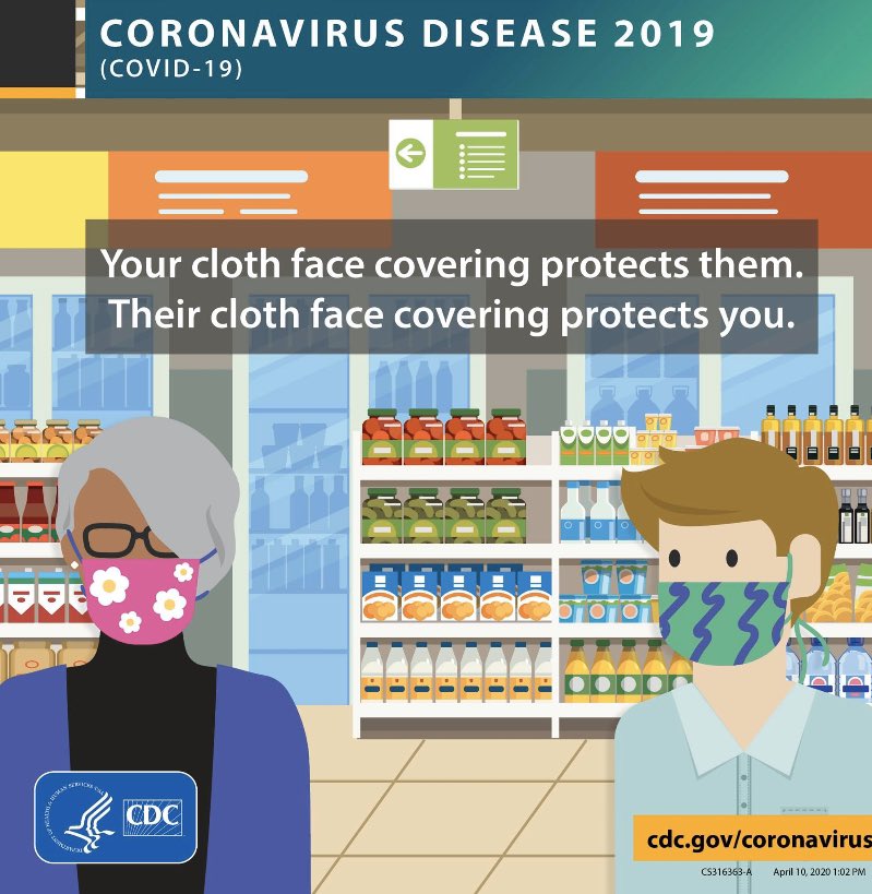 Andover_Health's tweet photo. Happy Friday everyone! ✨Don’t forget to wear a cloth face covering while running your errands this weekend! Growing evidence suggests the virus can be spread from those not showing symptoms.
Learn more about these coverings and how you can make one: https://t.co/jmhkvcdBtz https://t.co/G1wt2u1uiA