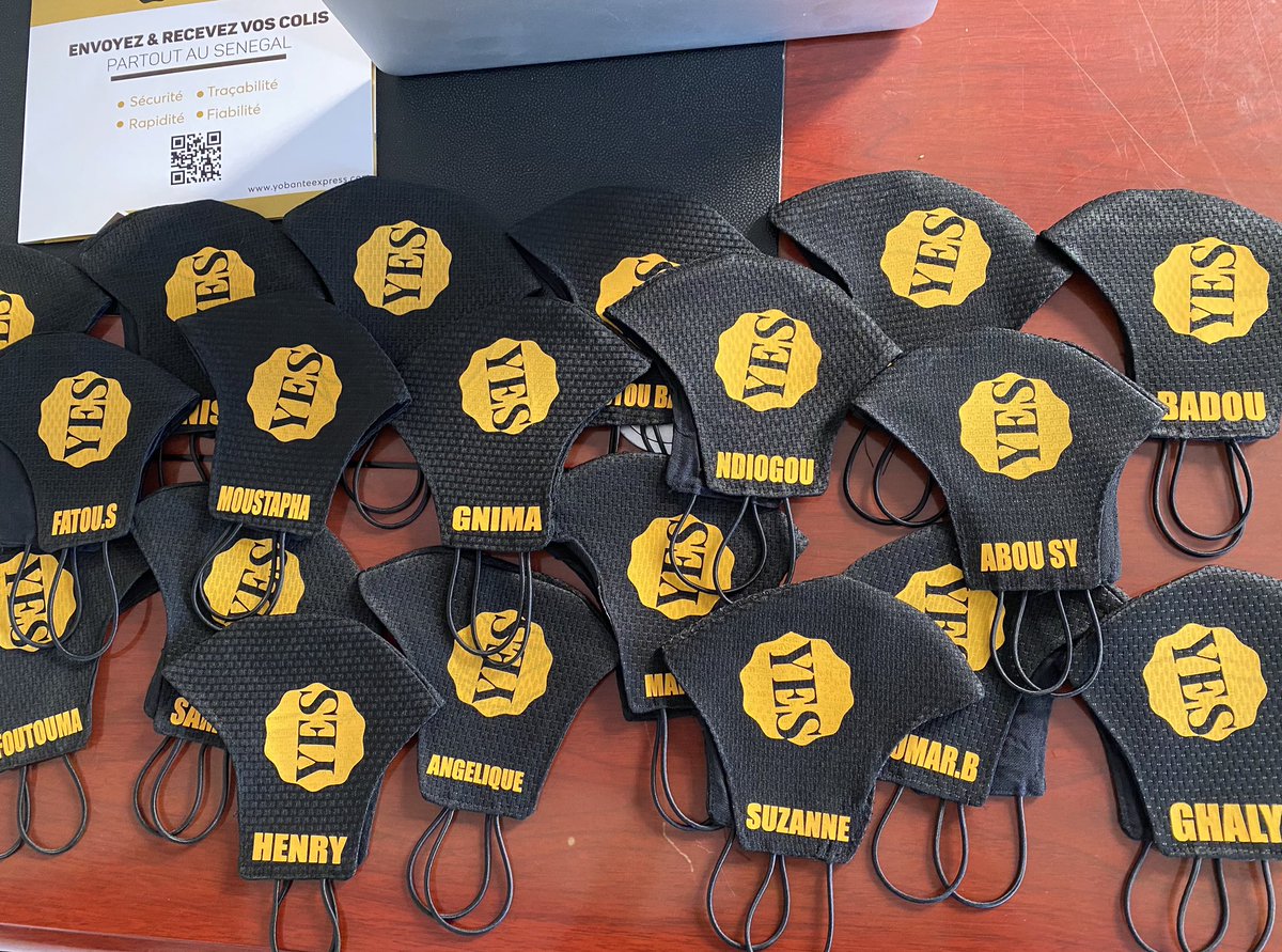 yobanteYES's tweet photo. Des masques personnalisés pour l’ensemble de l’équipe YOBANTE EXPRESS. Vos livraisons sont entre de bonnes mains. N’hésitez pas à nous les confier. #lastmile #delivery #yesmako #livraisonsanscontact https://t.co/Sd99j6Z8uf