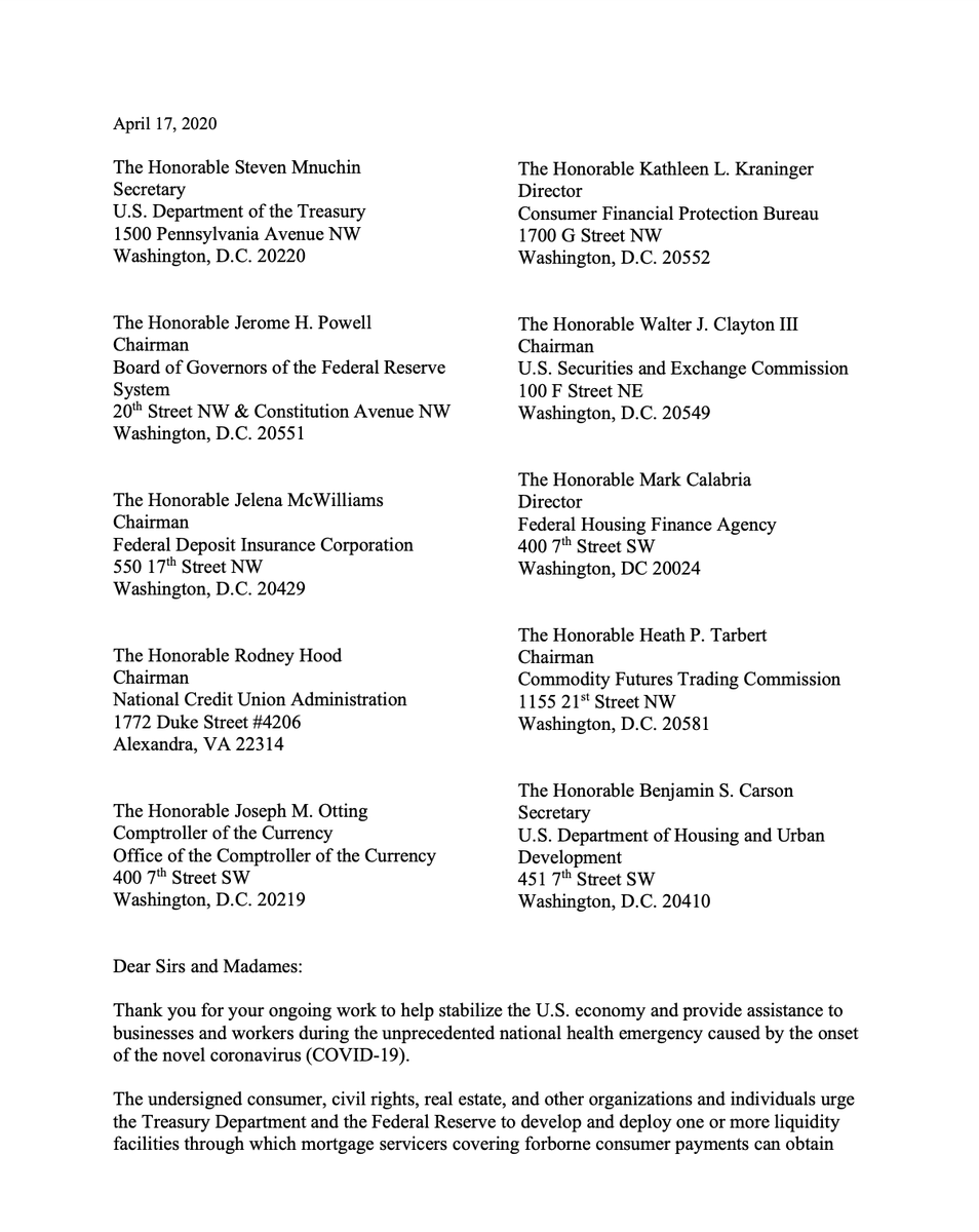 Screenshot of page 1 of the letter. The full text is linked in the original tweet.