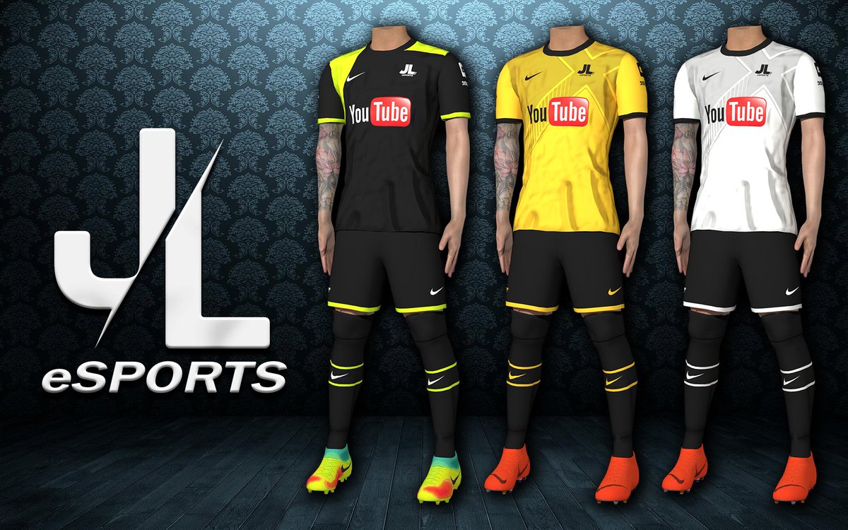 sanchezivan474's tweet photo. @JLeSportsYt Estes são os uniformes que você designou para sua equipe no PES MOBILE 2020, Kit 1 GK, Kit 2 HOME, Kit 3 AWAY https://t.co/ZuvFkUREEI