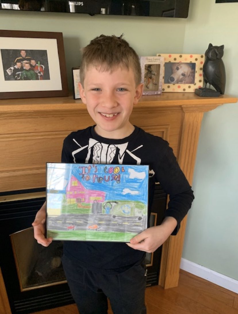 MrsBFortier's tweet photo. Gabe, one of our awesome 3rd graders from Mrs. Walsh's class, won the annual Casella Calendar contest! We are so proud and happy, and from that smile we know Gabe is too! @casellawaste #calendarcontest 
#CasellaWasteSystems https://t.co/1aqvftTgJw
