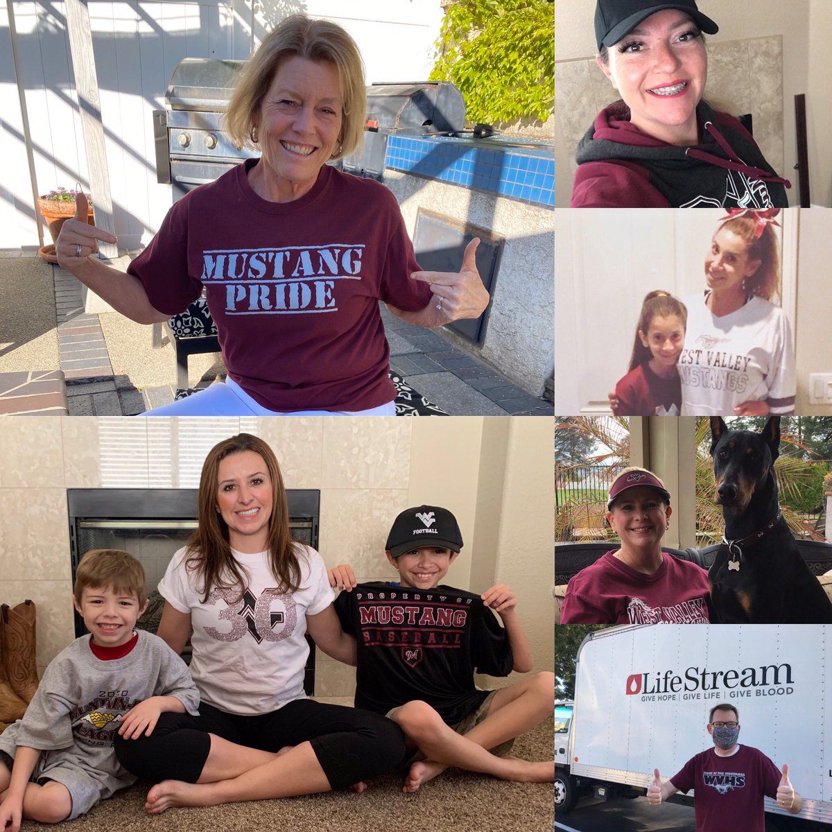 WestValleyBARR's tweet photo. Showing my @WVHSMustangs1 #schoolspirit today! THANK YOU teachers, students and staff for all you do! It’s a GREAT day to be a MUSTANG! #BARRStrong #RelationshipsMatter #HUSDpremier https://t.co/R1WfCph1zw
